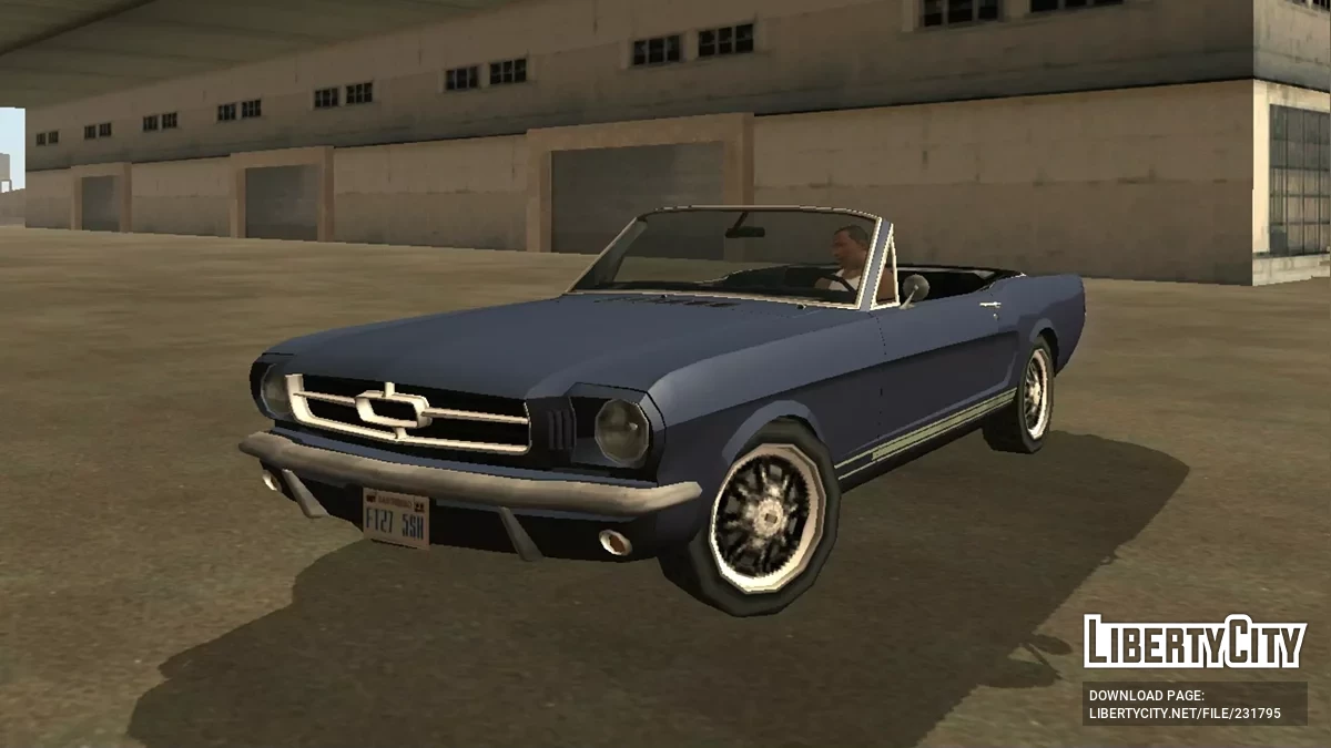 '65 Mustang GT Convertible [Только DFF] / GTA San Andreas (iOS, Android)