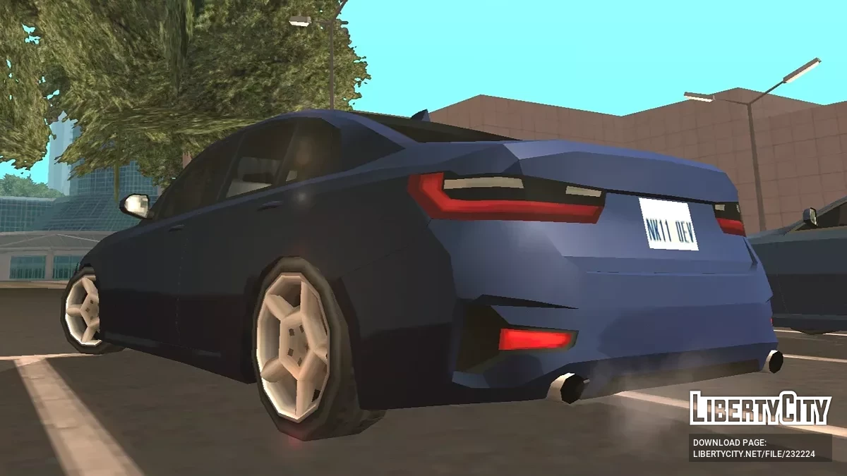 [Только DFF] BMW 3 серии 2019 в стиле SA / GTA San Andreas (iOS, Android)