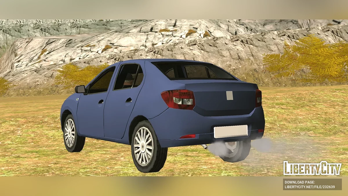 Renault Logan 2015 низкополигональная + sa still / GTA San Andreas (iOS, Android)