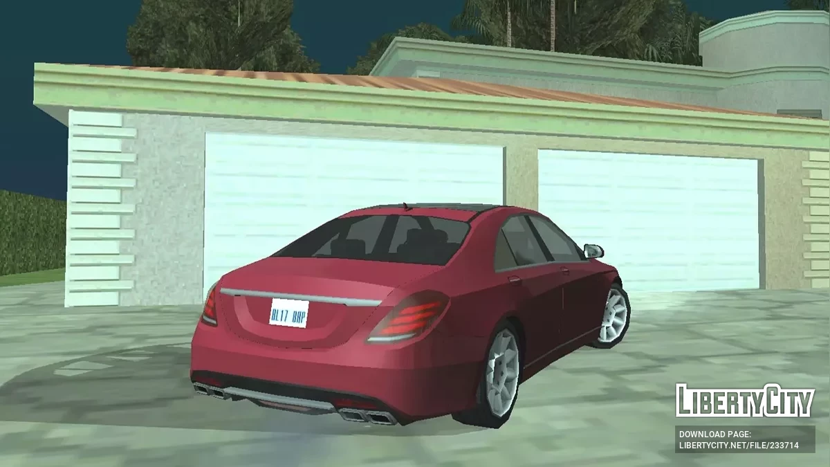 Mercedes S Class AMG (Стиль SA  Только DFF) / GTA San Andreas (iOS, Android)