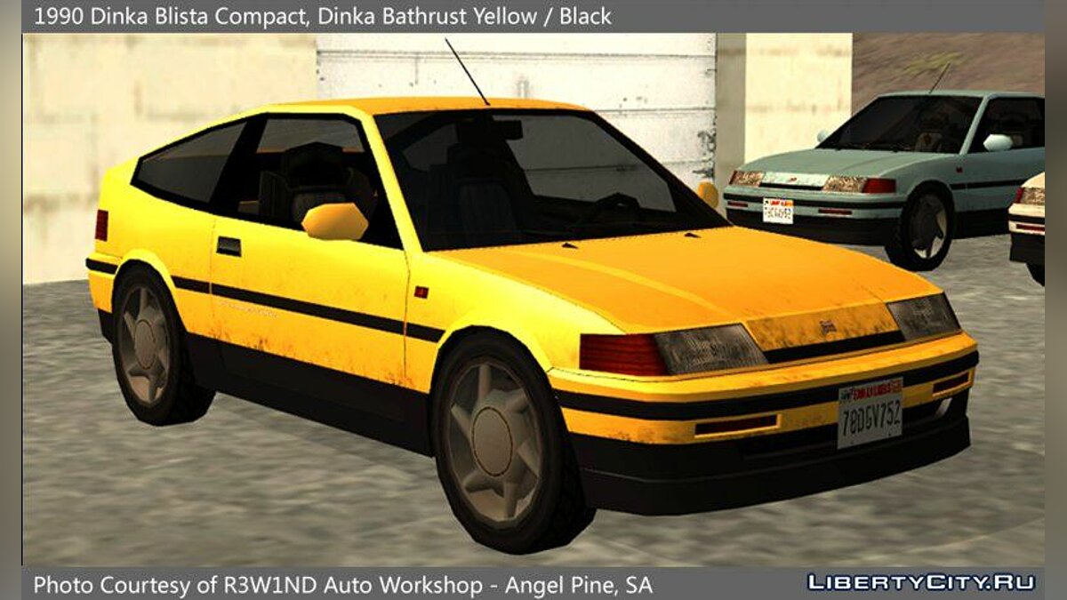 Скачать Dinka Blista Compact 1990 для GTA San Andreas