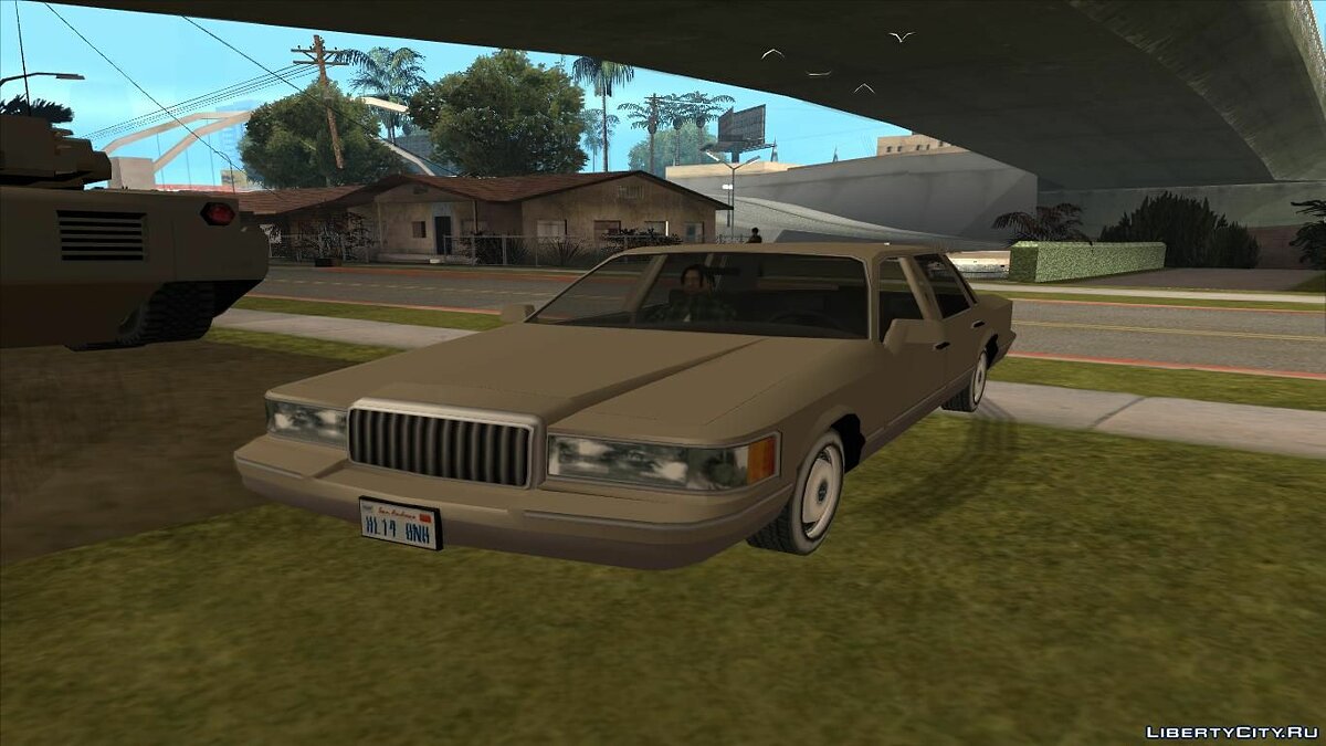 Скачать Lincoln Town Car 1992 low poly для GTA San Andreas