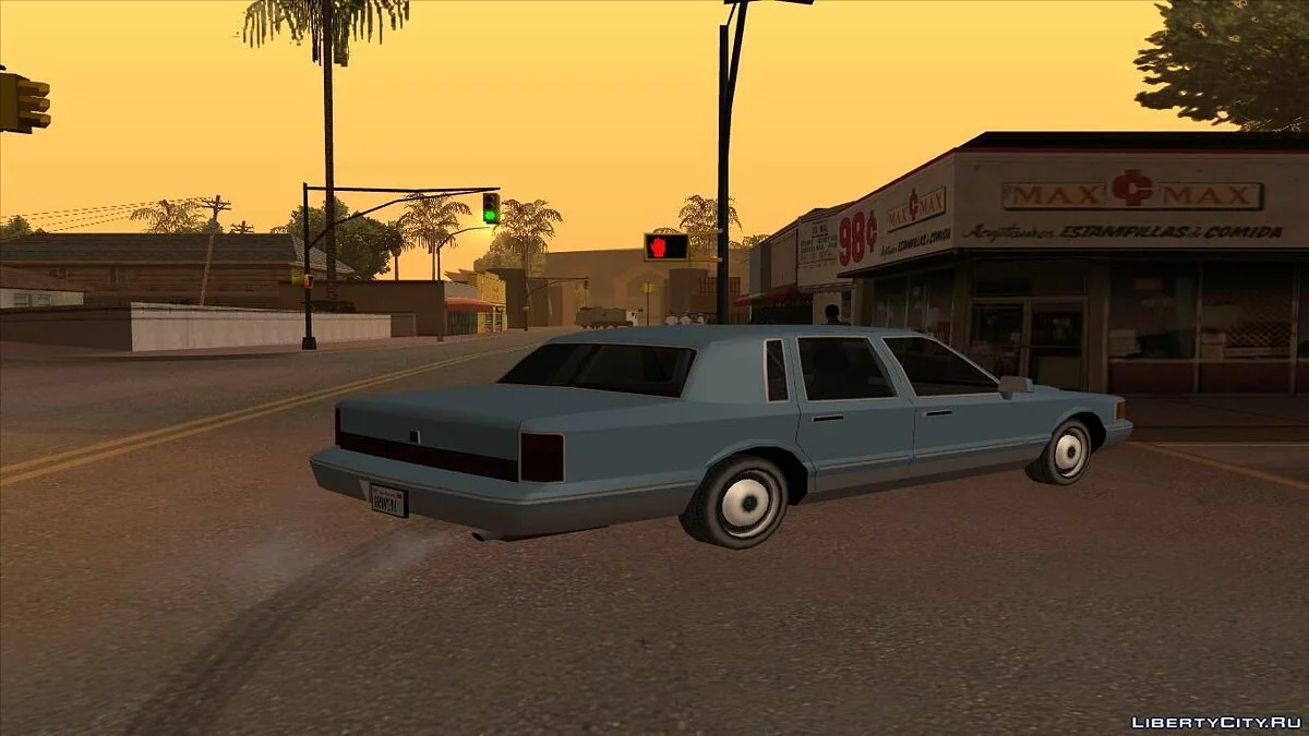Lincoln Town Car 1992 low poly / GTA San Andreas