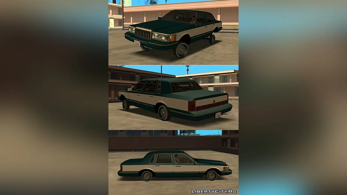 Lincoln Town Car 1992 low poly / GTA San Andreas