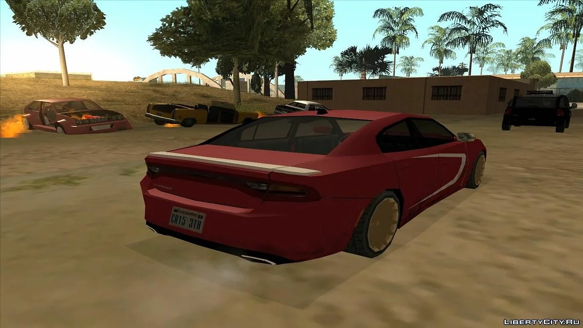 Dodge Charger SRT8 Hellcat 2015 Low Poly [SA Styled] / GTA San Andreas