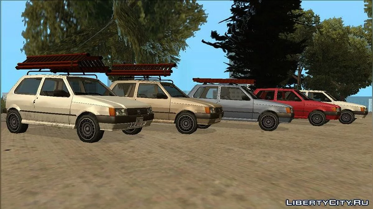 Fiat Uno Mille Fire 2012/2013 - SA-Style / GTA San Andreas