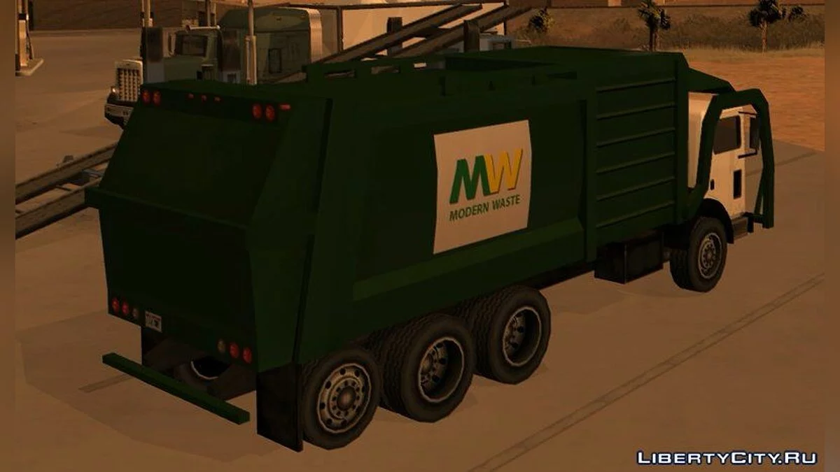 Trashmaster - Мусоровоз с фронтальной загрузкой / GTA San Andreas