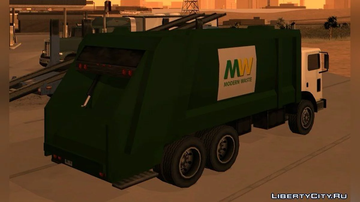 Trashmaster - Мусоровоз с задней загрузкой / GTA San Andreas