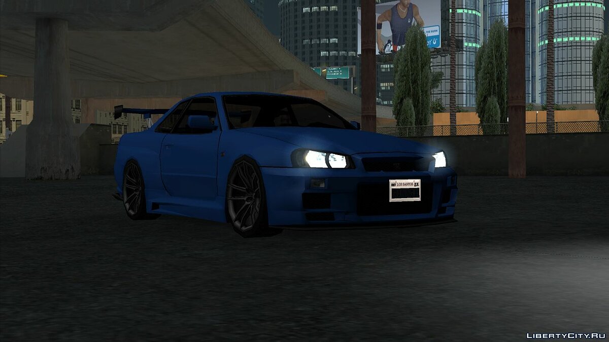 Скачать Nissan Skyline GT-R R34 2002 [LQ] для GTA San Andreas