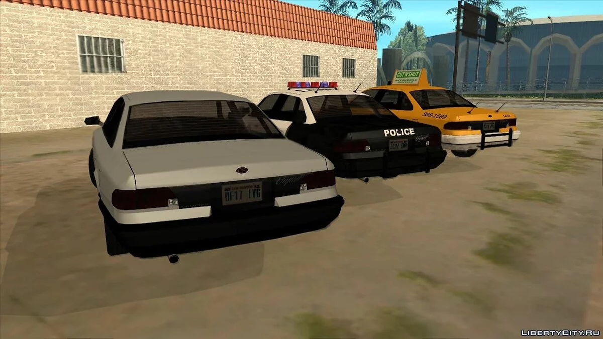 Cruiser (Сток/Полиция/Такси) из GTA 4 в Low Poly / GTA San Andreas