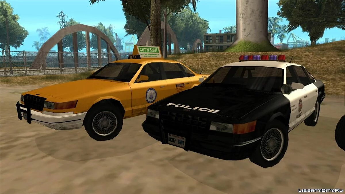 Cruiser (Сток/Полиция/Такси) из GTA 4 в Low Poly / GTA San Andreas