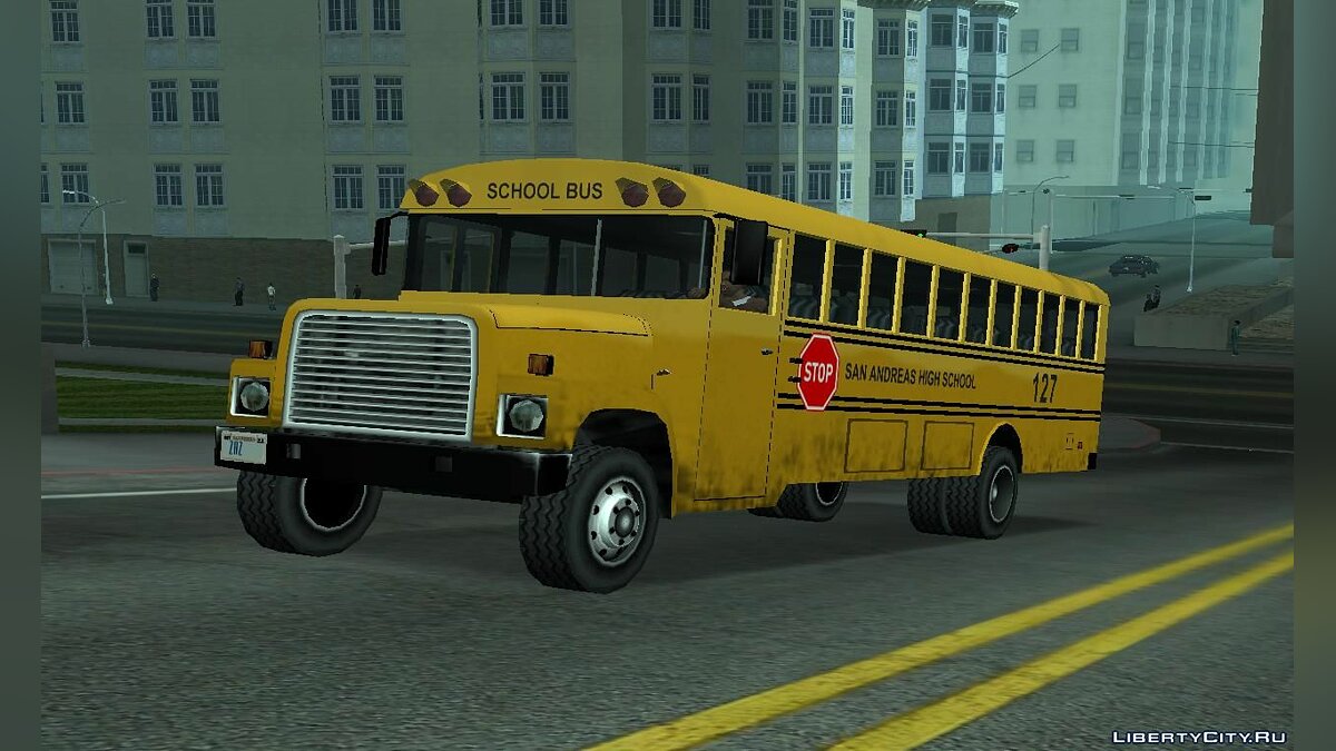 Скачать Brute School Bus & Brute Prison Bus '80 для GTA San Andreas