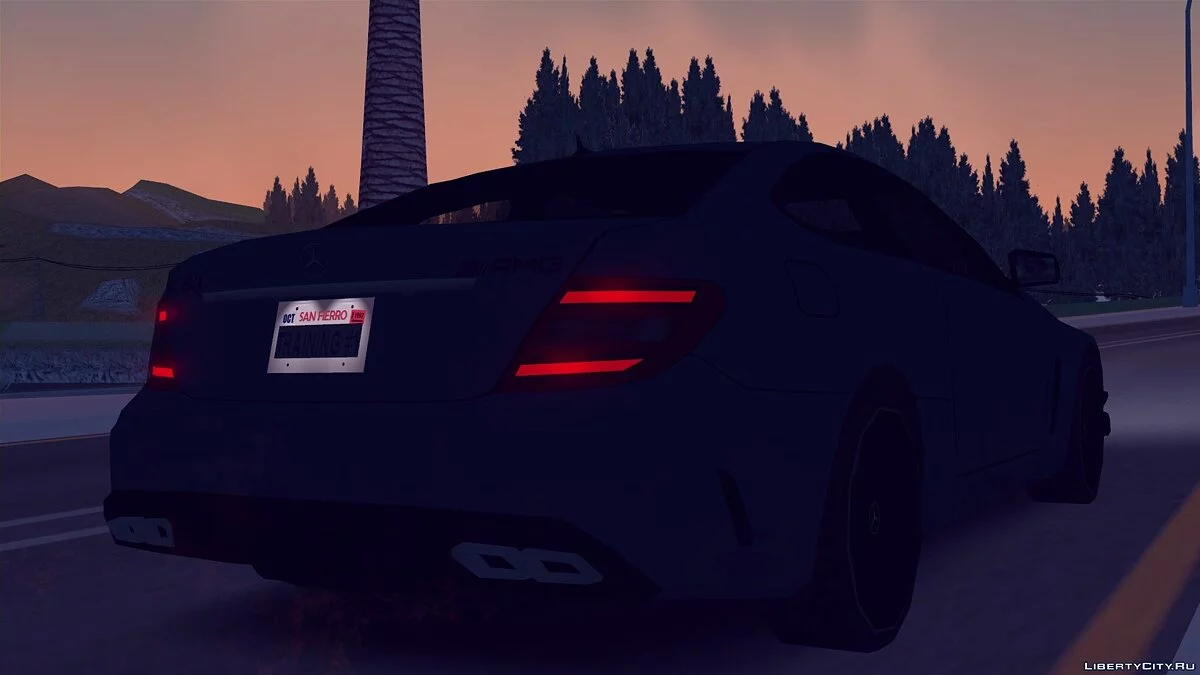 Mercedes-Benz C63 AMG Black Series 2012 [LQ] [SA Style] [IVF] / GTA San Andreas