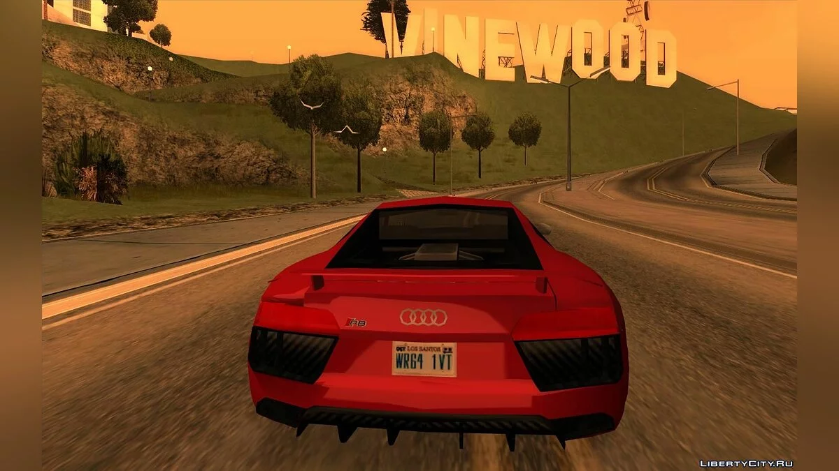 Audi R8 - Улучшенная (SA стиль) / GTA San Andreas