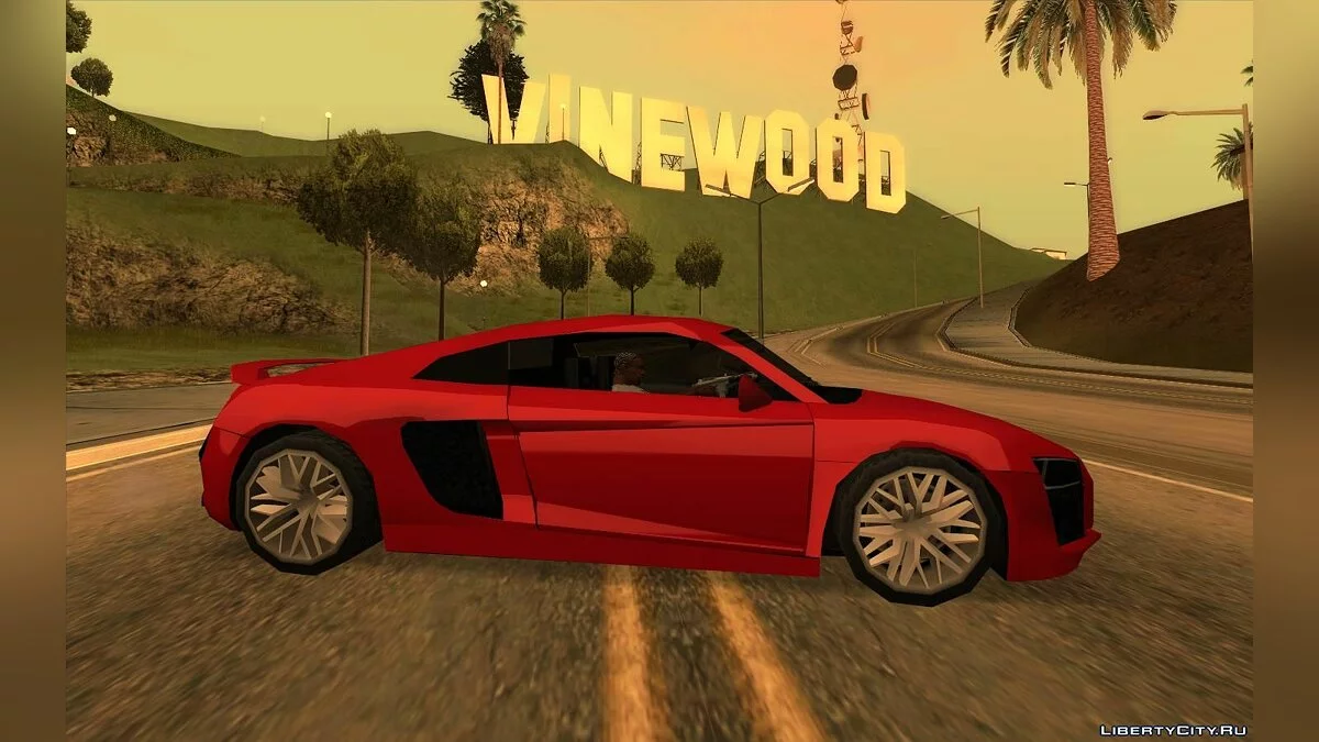Audi R8 - Улучшенная (SA стиль) / GTA San Andreas