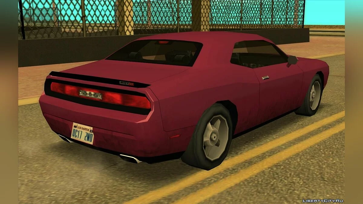 Dodge Challenger STR8 - Улучшенная (SA стиль) V3 / GTA San Andreas