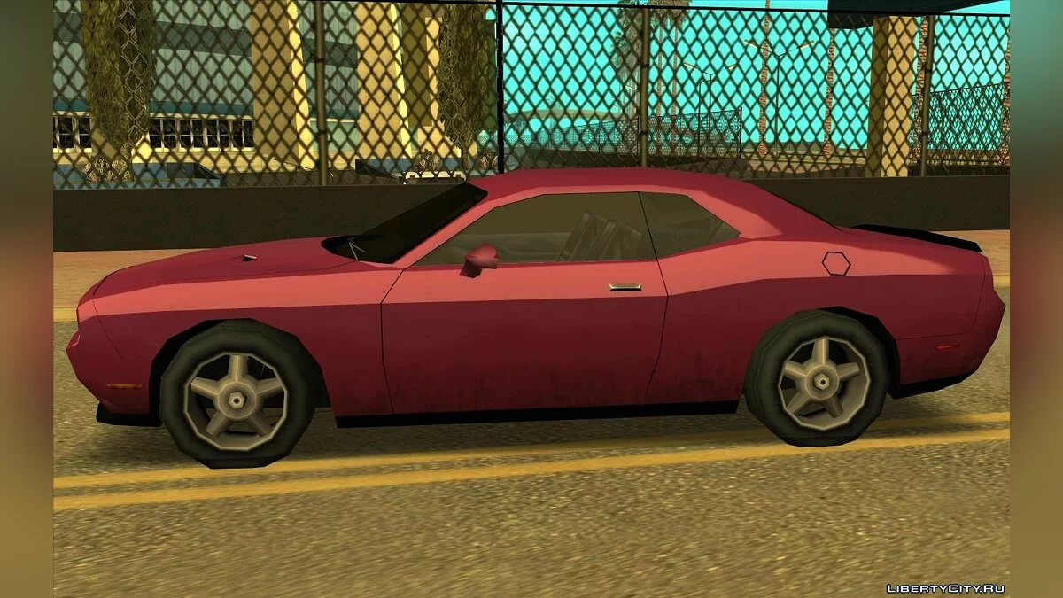 Dodge Challenger STR8 - Улучшенная (SA стиль) V3 / GTA San Andreas