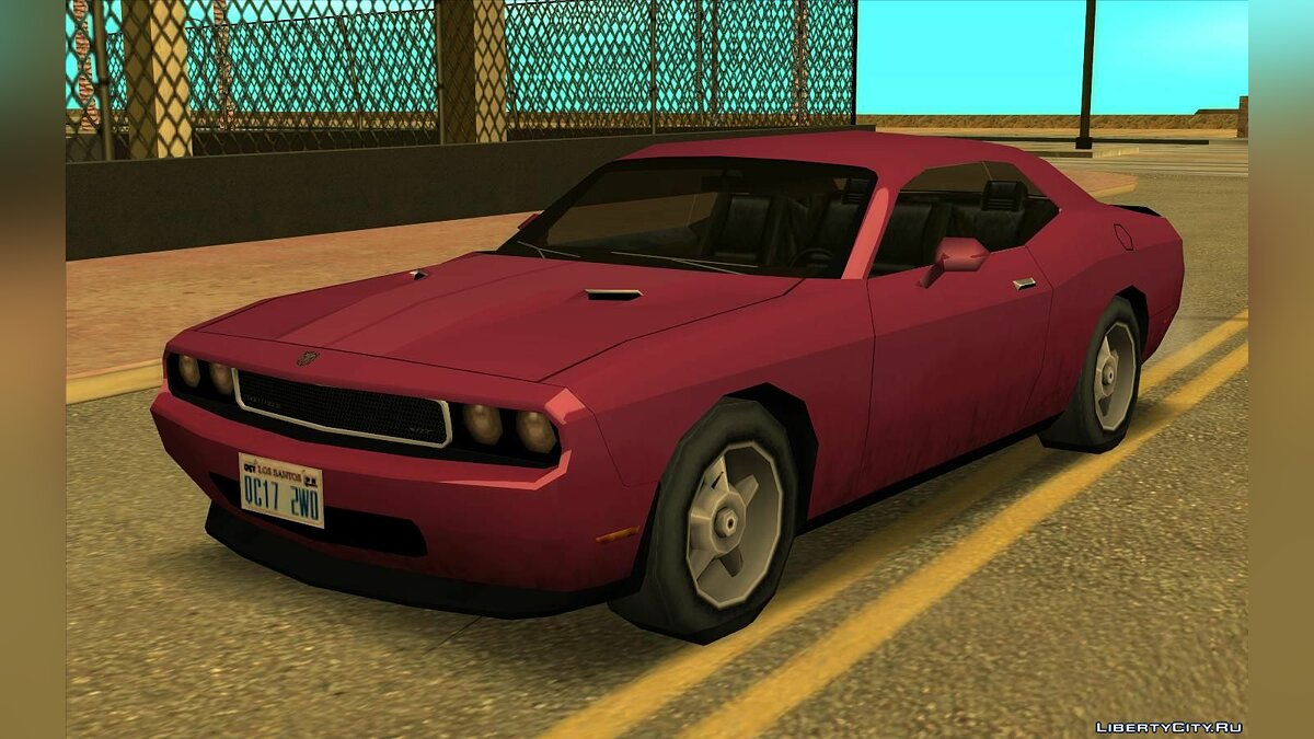 Скачать Dodge Challenger STR8 - Улучшенная (SA стиль) V3 для GTA San Andreas