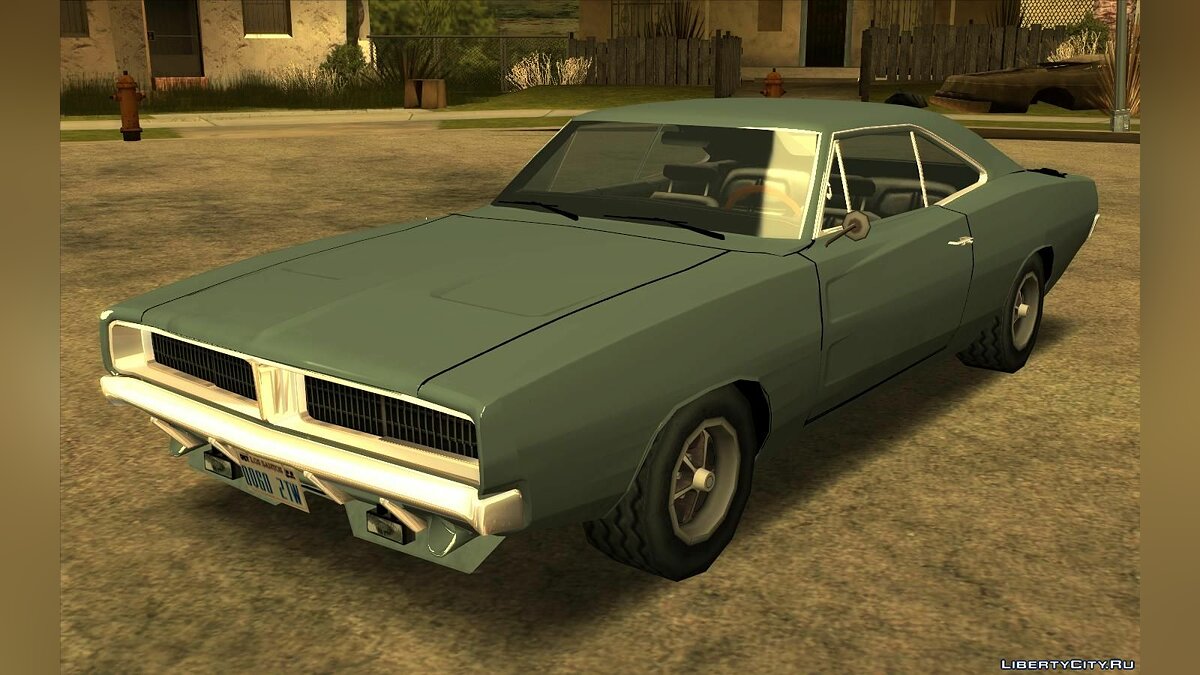 Скачать Dodge Charger RT 1970 - Улучшенная (SA стиль) для GTA San Andreas