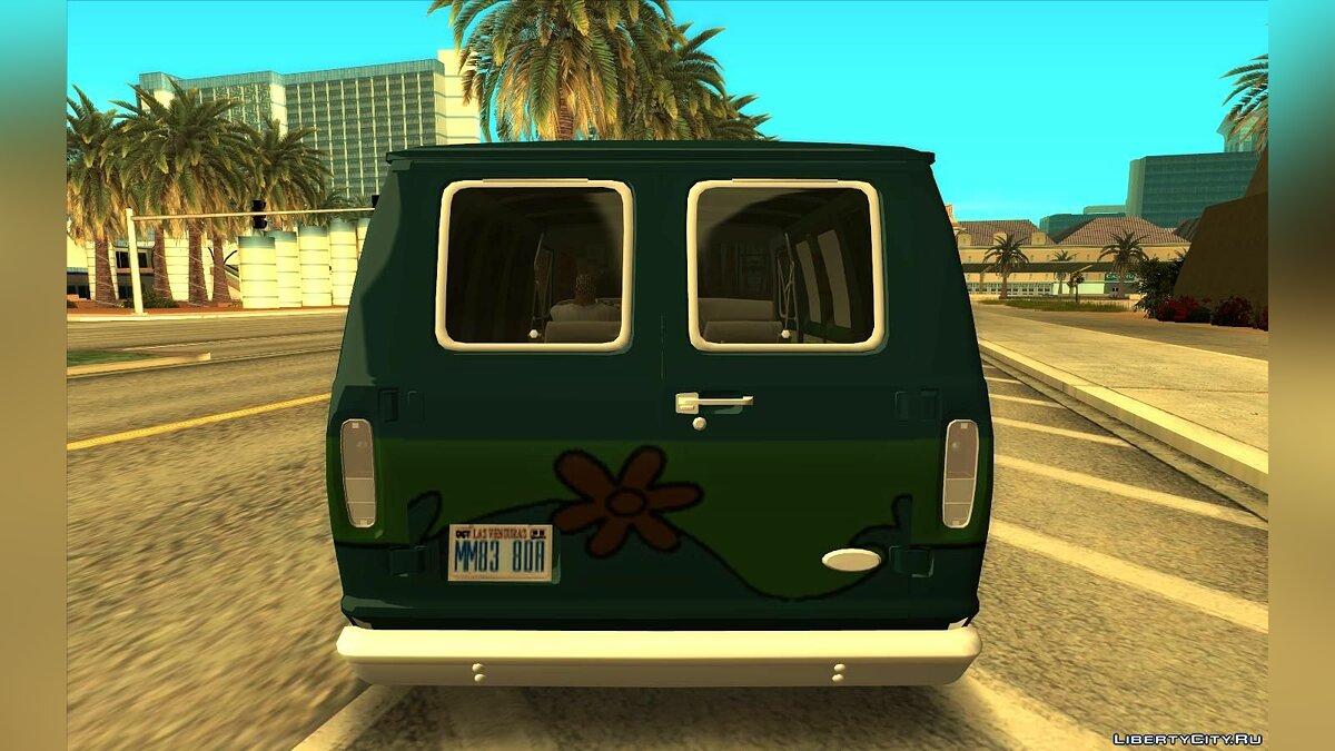 Скачать Ford E-150 Scooby-Doo V4 (Улучшенная, SA стиль) для GTA San Andreas