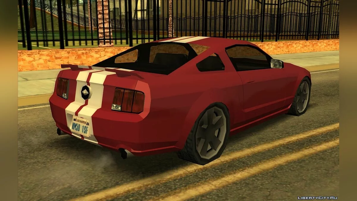 Ford Mustang GT 2008 - Улучшенная (SA стиль) V2 / GTA San Andreas