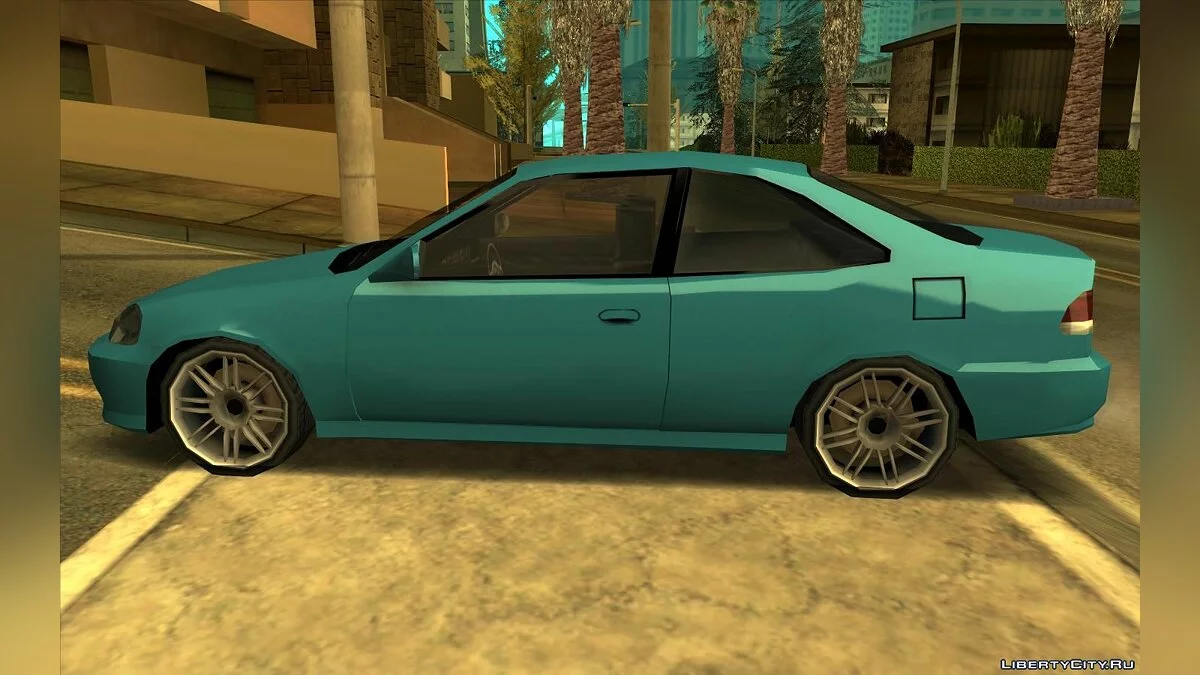 Honda Civic 2000 - Улучшенная (SA стиль) V3 / GTA San Andreas