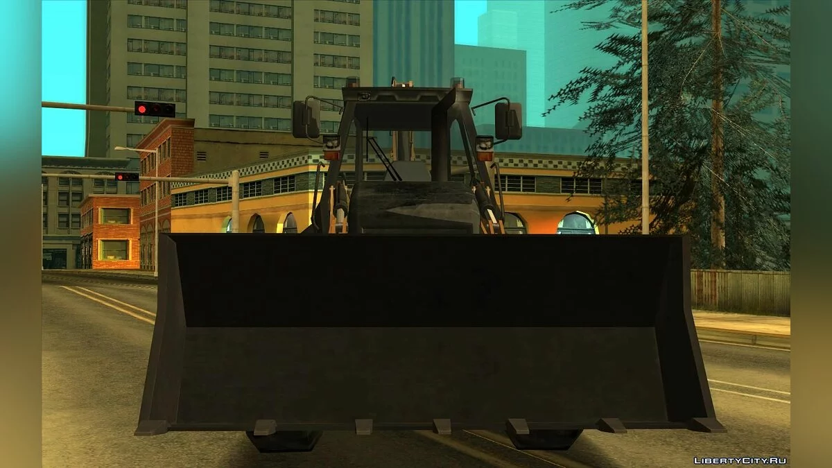 Экскаватор-погрузчик CAT / DUDE (SA стиль) V2 / GTA San Andreas