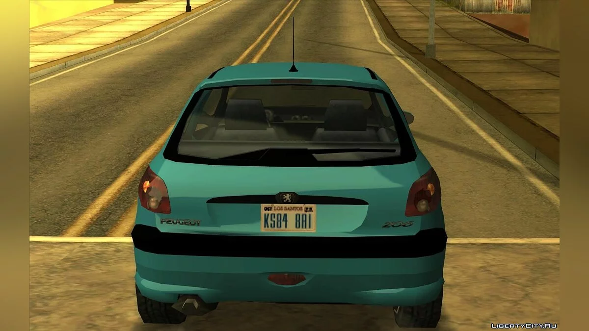Peugeot 206 (SA стиль) V3 / GTA San Andreas
