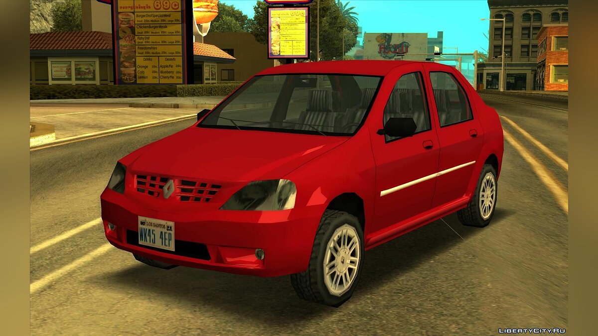 Скачать Renault Logan 2008 (SA стиль) для GTA San Andreas