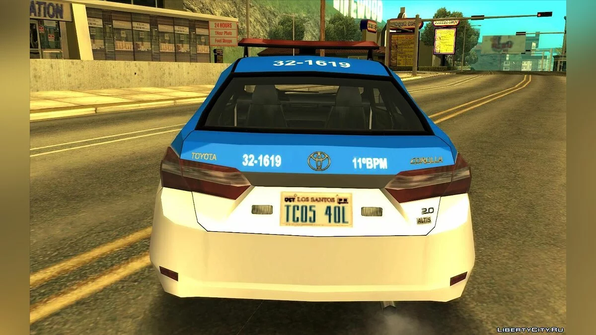 Toyota Corolla 2017 - Полиция (SA стиль) / GTA San Andreas