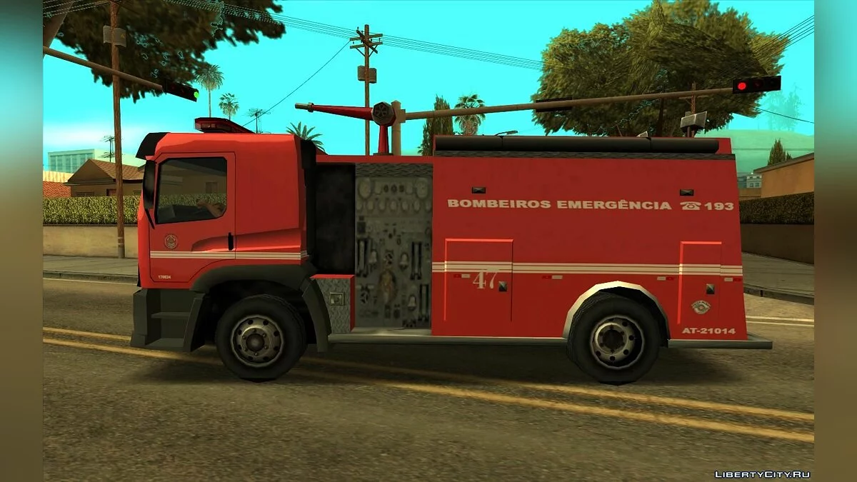 Volkswagen Constellation 24-280 - Пожарная служба (SA стиль) / GTA San Andreas