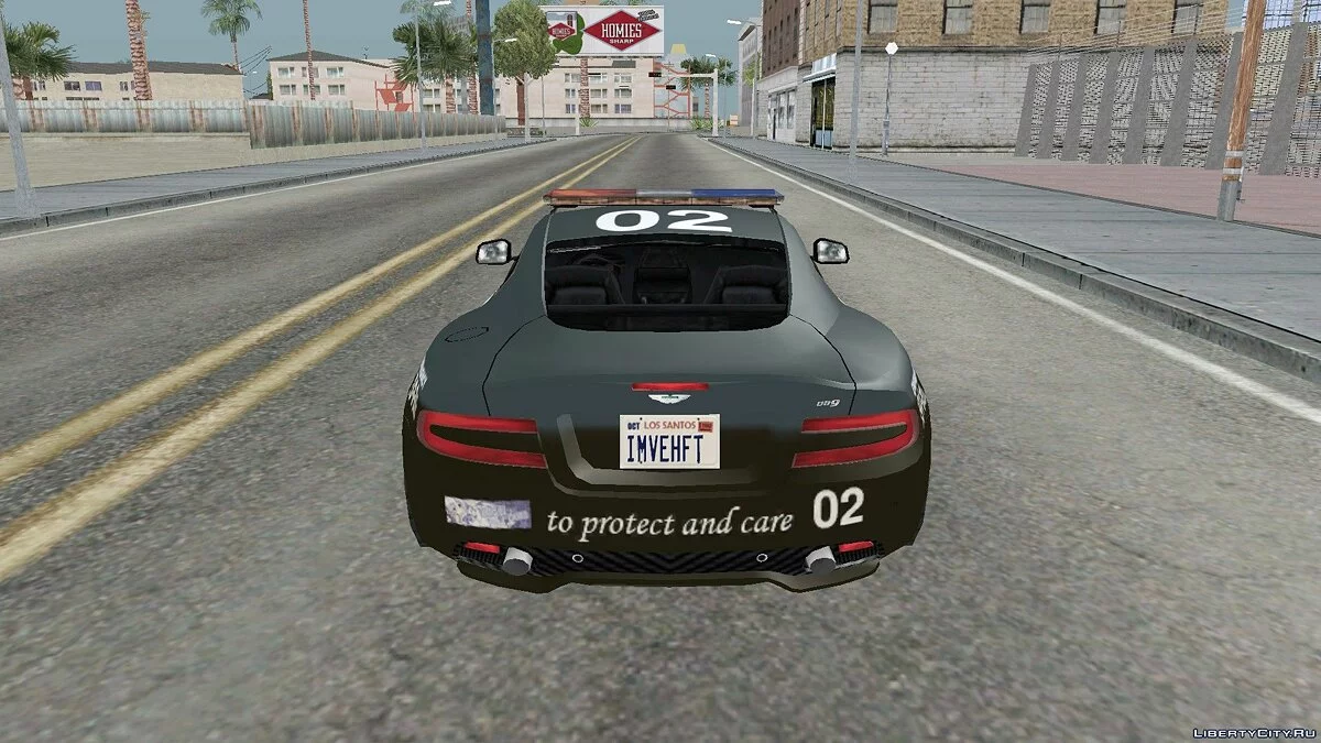 Aston Martin DB9 LAPD / GTA San Andreas