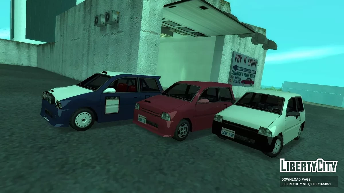 1986 Nioka Ecureuil Pack (v1.3) / GTA San Andreas