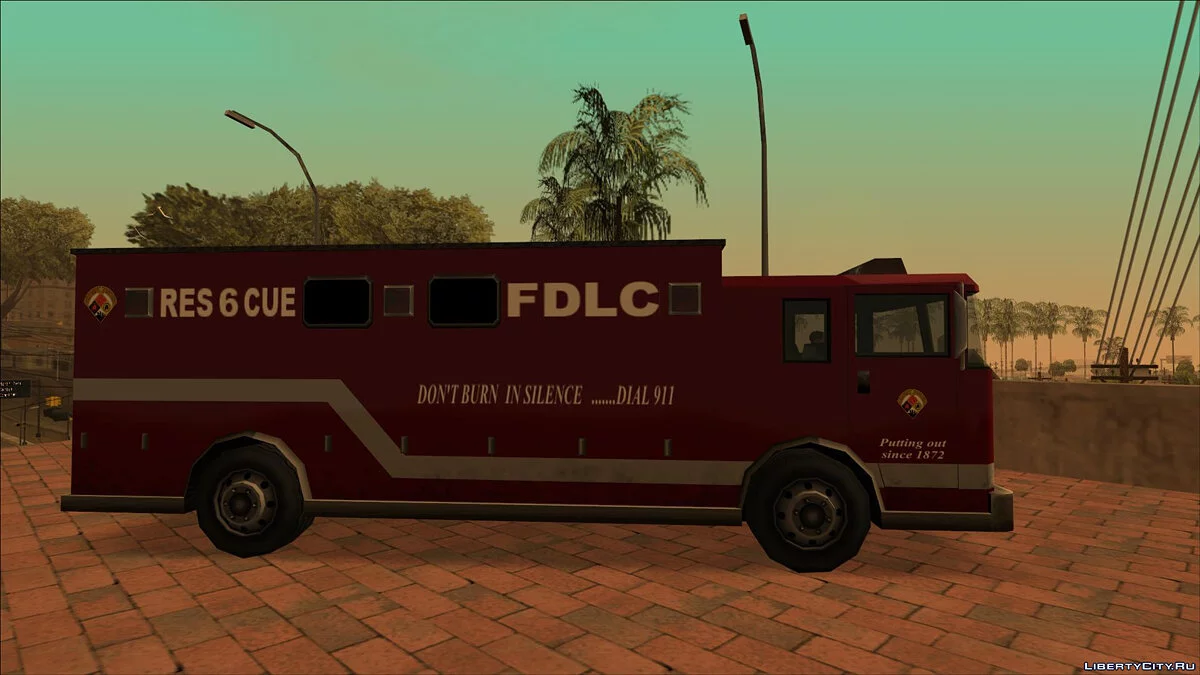 Пак пожарного транспорта Liberty City (FROM GTA UNDERGROUND) / GTA San Andreas
