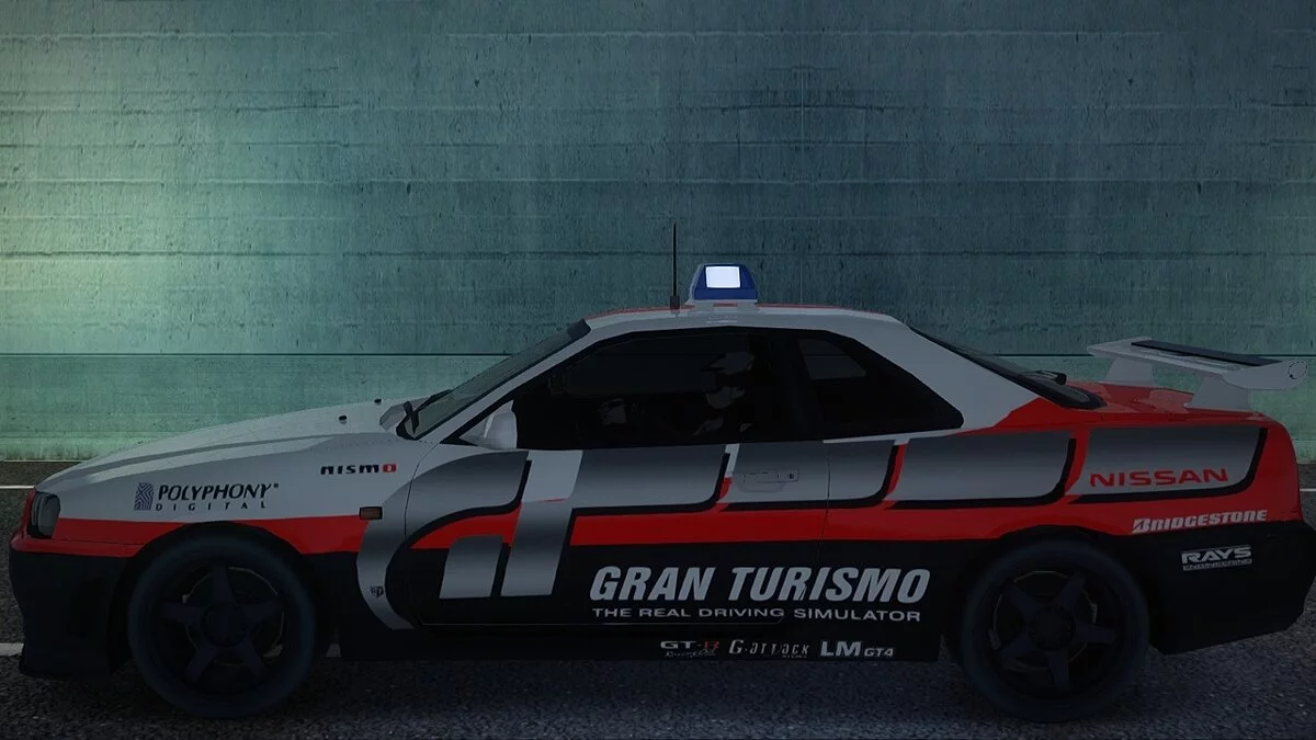 Nissan Skyline GT-R (R34) V-Spec Gran Turismo Safety Car / GTA San Andreas
