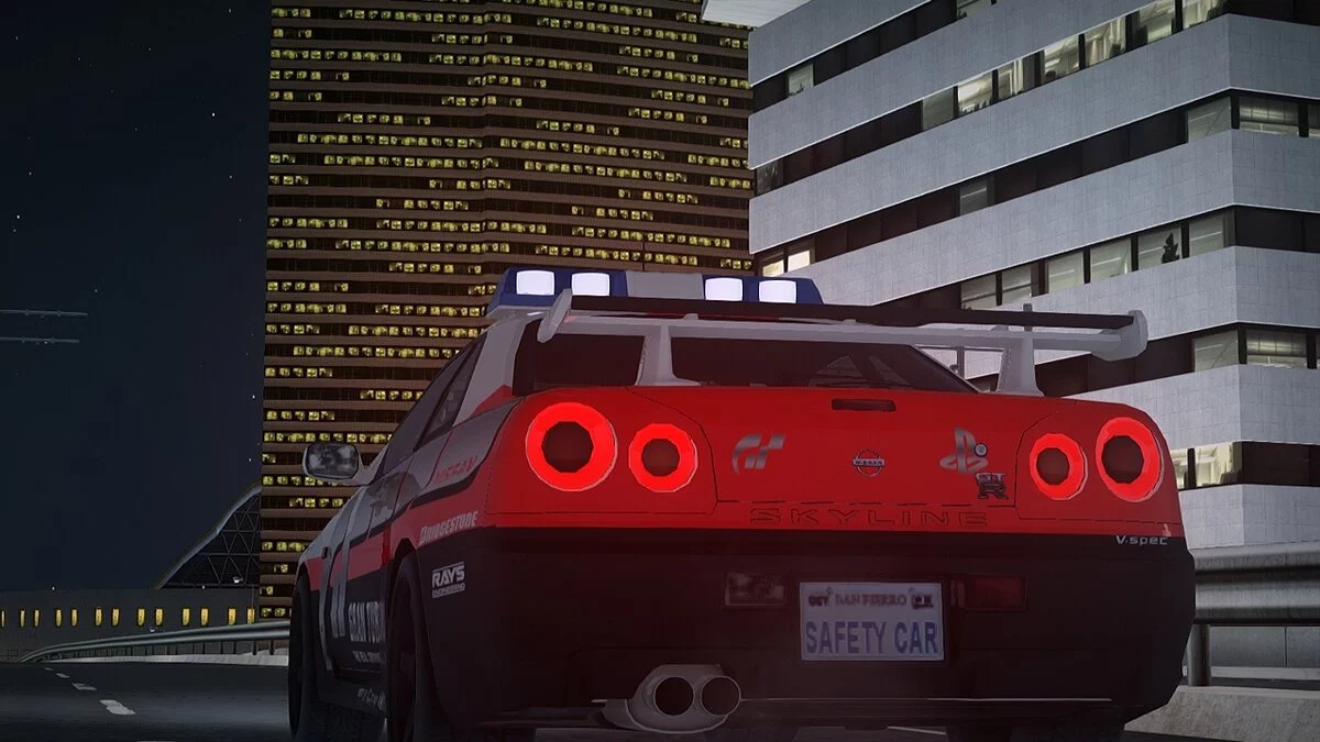 Nissan Skyline GT-R (R34) V-Spec Gran Turismo Safety Car / GTA San Andreas