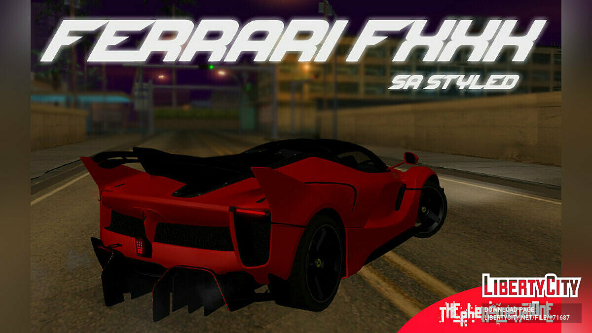 Скачать Ferrari FXXK Evo для GTA San Andreas