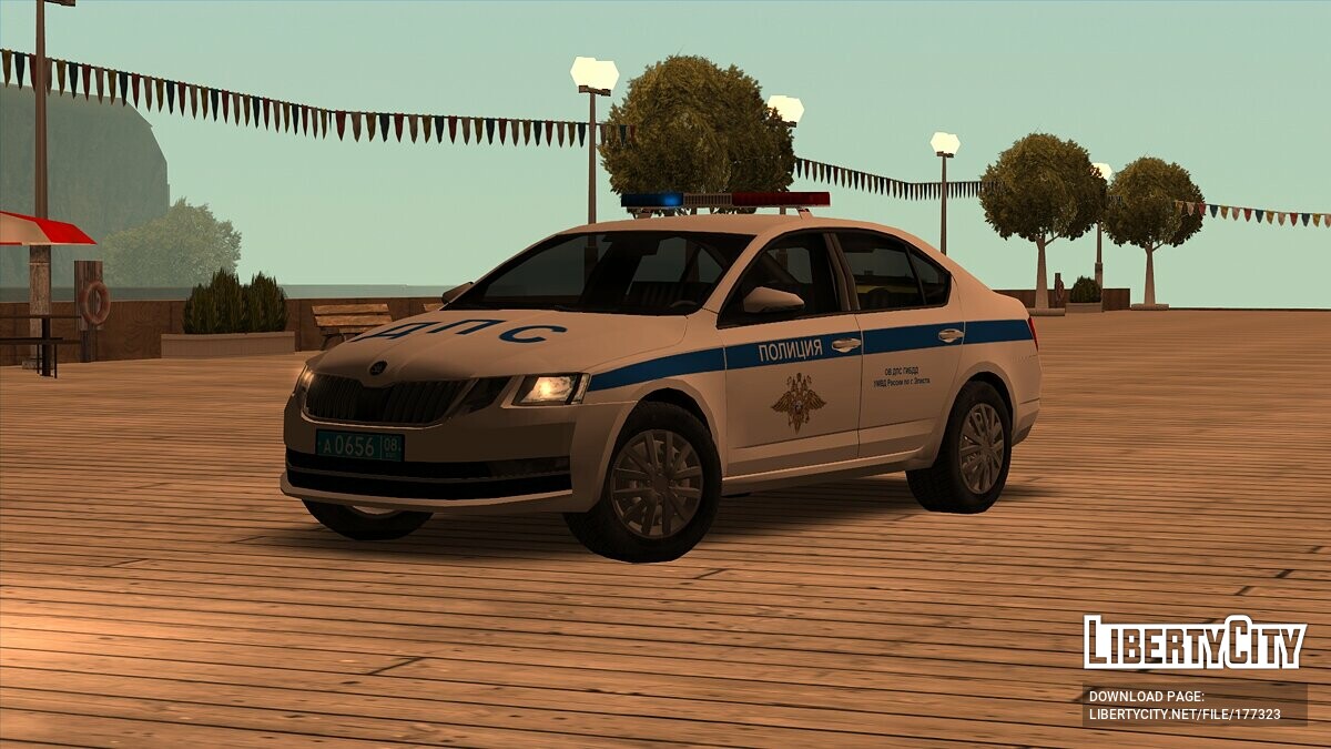 Скачать Skoda Octavia ДПС для GTA San Andreas