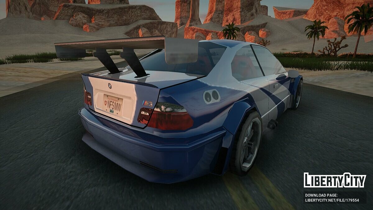 Скачать BMW M3 GTR из NFS: Most Wanted для GTA San Andreas