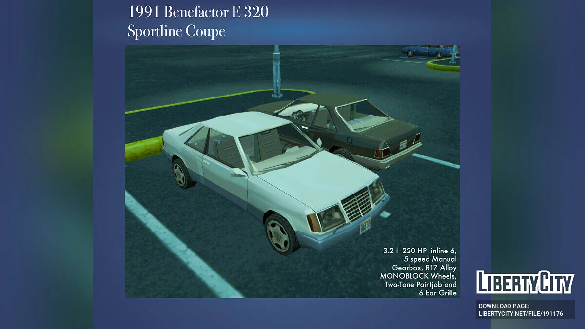 1991 Benefactor E-Class / GTA San Andreas