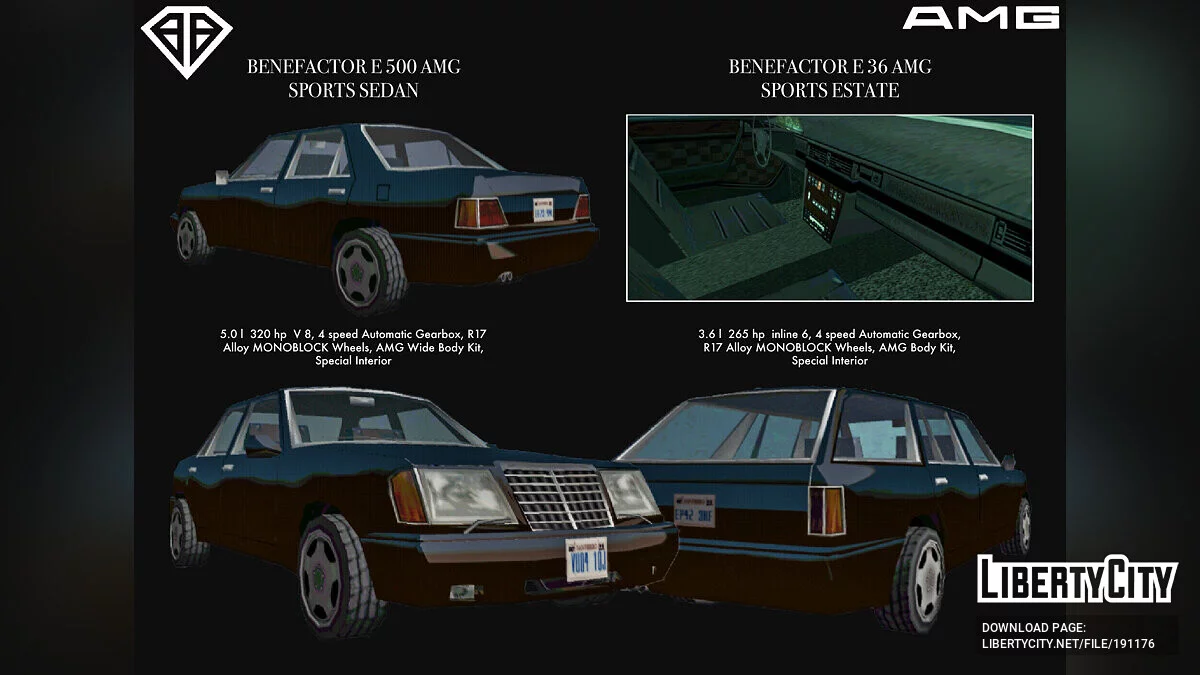1991 Benefactor E-Class / GTA San Andreas