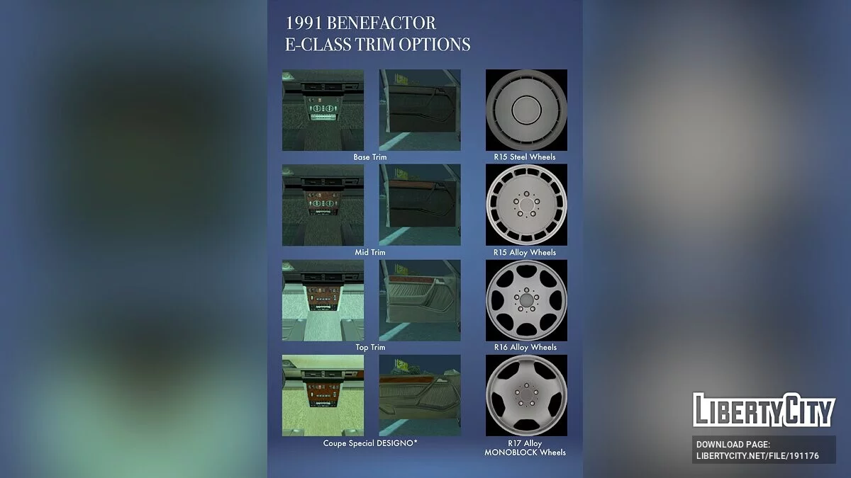 1991 Benefactor E-Class / GTA San Andreas