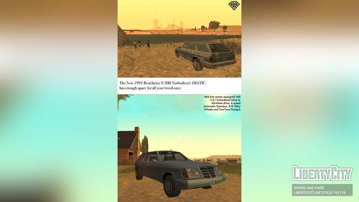 1991 Benefactor E-Class / GTA San Andreas