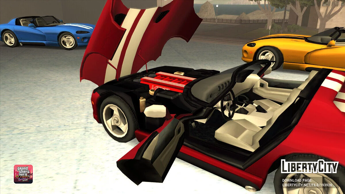 1992 Dodge Viper R/T [lowpoly] / GTA San Andreas