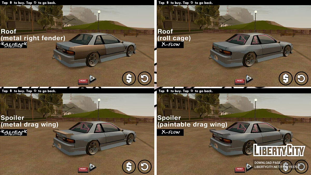 Nissan Silvia S13.5 (с передом от S15) SA Style / GTA San Andreas