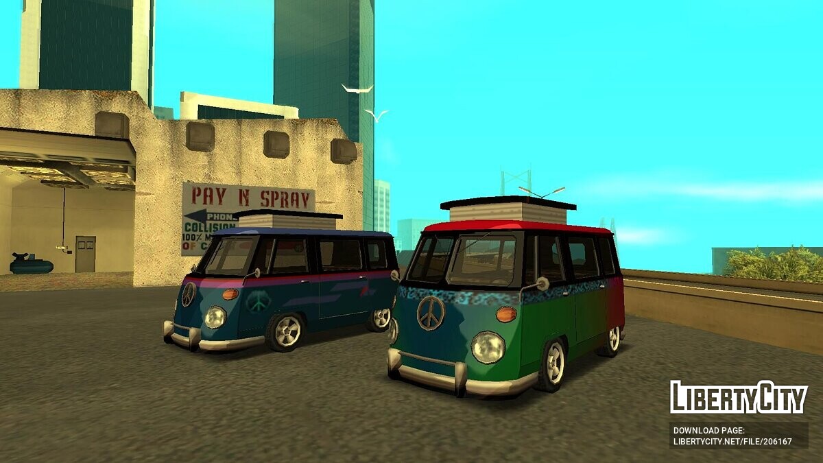 Замена машины Camper (camper.dff, camper.dff) в GTA San Andreas (80 файлов)