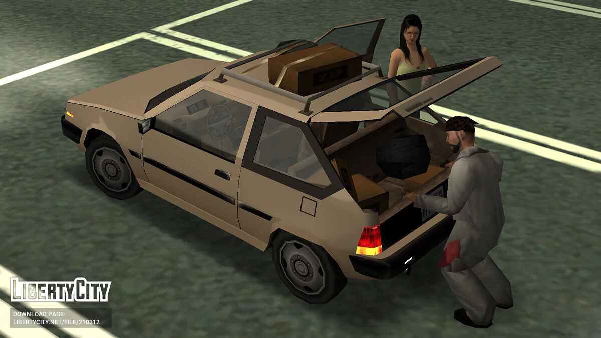 Пак машин Maibatsu Thunder и Bravado Dawn 1986 / GTA San Andreas