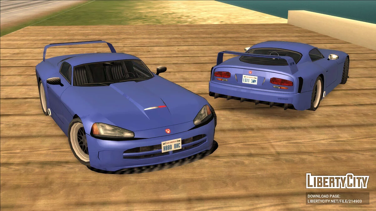 Custom Dodge Viper SRT 10 [SA Style - Addon] / GTA San Andreas