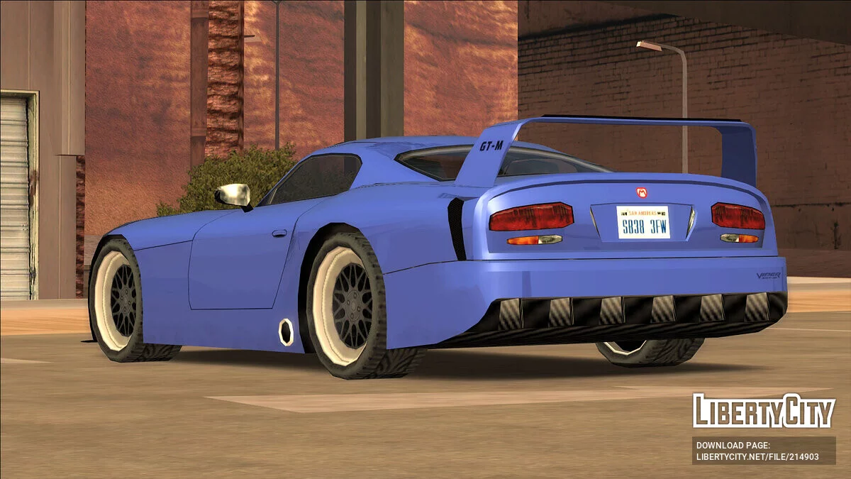Custom Dodge Viper SRT 10 [SA Style - Addon] / GTA San Andreas