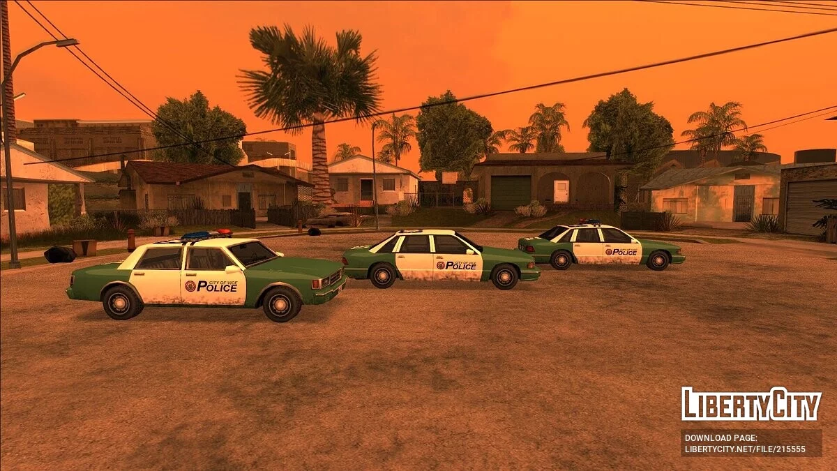 Атмосферный сборник полицейских машин Вайс-Сити / GTA San Andreas